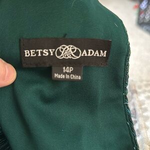 Peacock Blue/Jade Green metallic long halter dress with pockets worn once